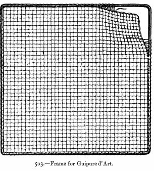 Frame for Guipure d'Art.