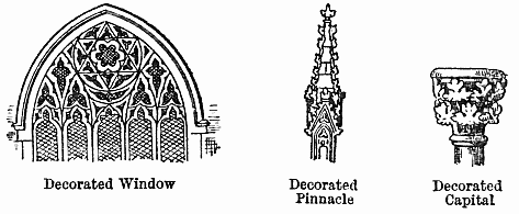 Decorated Window
Decorated Pinnacle,
Decorated Capital