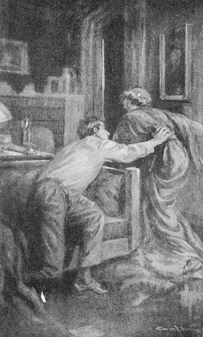 “He made out a shadowy form just ahead of him and
darted forward”