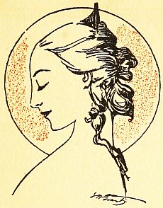 Woman's head in profile