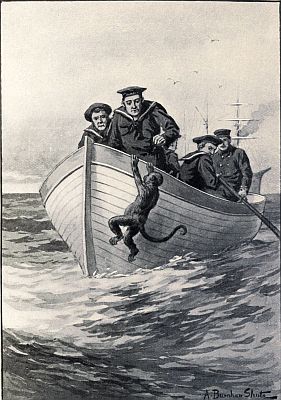 She made a vigorous leap into the fore-sheets.