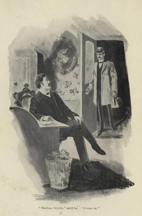 "Halloa, Goyle," said he. "Come in."