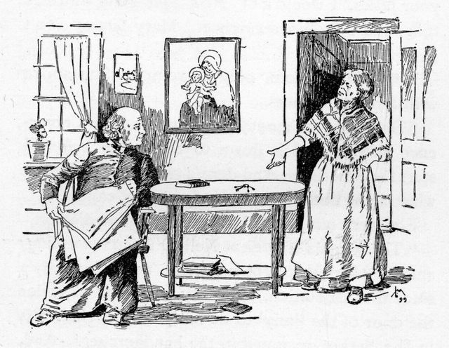 "My door was suddenly flung open, and a bunch of keys was
thrown angrily on the table."