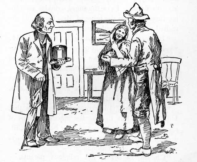 "And why don't you tell his reverence about the rice
puddin'?"