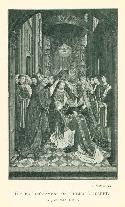 THE ENTHRONEMENT OF THOMAS Ã BECKET, BY JAN VAN EYCK.