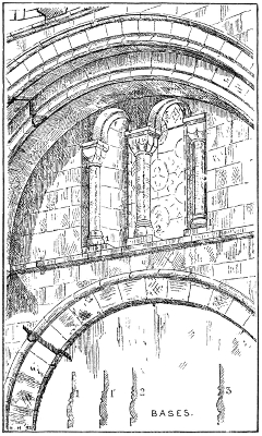 SAXON CLERESTORY WINDOW IN SOUTH TRANSEPT (from a drawing by J. Park Harrison).