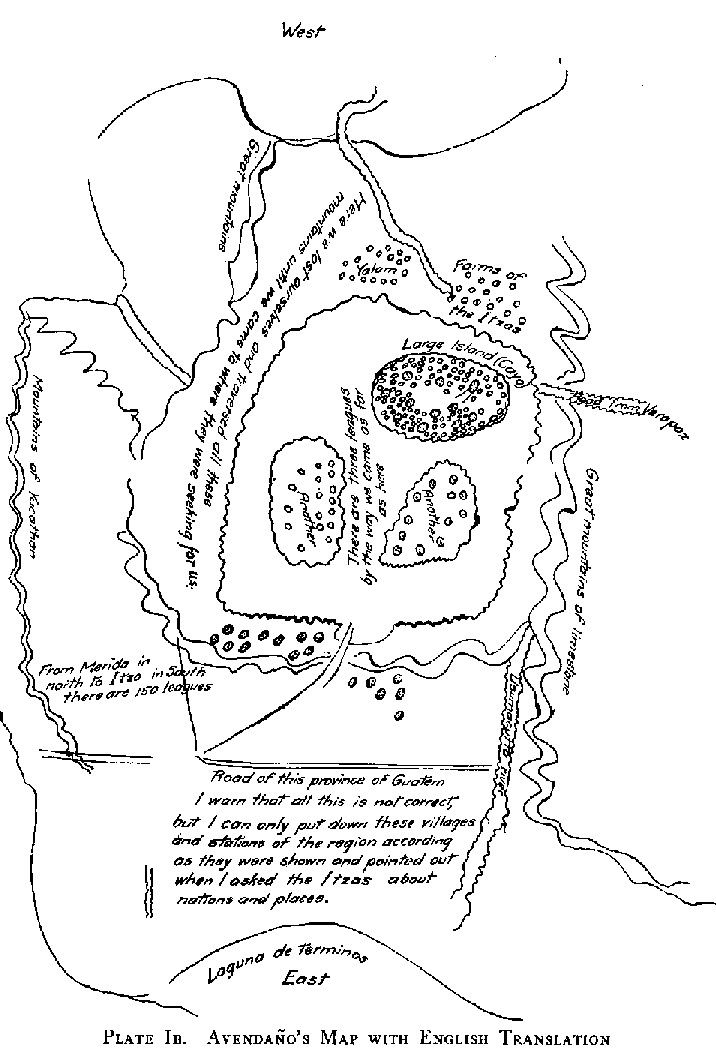 AvendaÃ±o's Map with English Translation