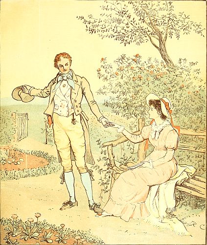 Man holding lady's hand