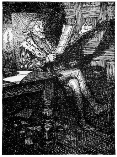 The King had composed a poem in thirteen stanzas,
entitled “The Beggar Man.”