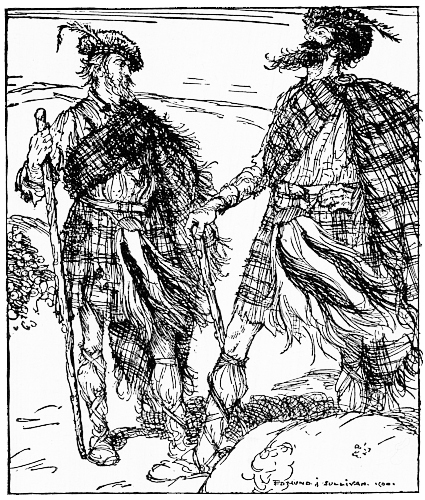 “The two went outside and took the road by which they
had come.”