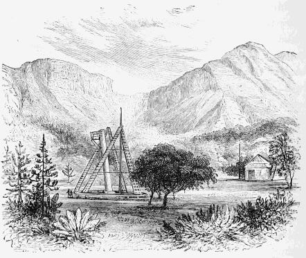 SIR JOHN HERSCHEL'S OBSERVATORY AT FELDHAUSEN,
Cape of Good Hope.