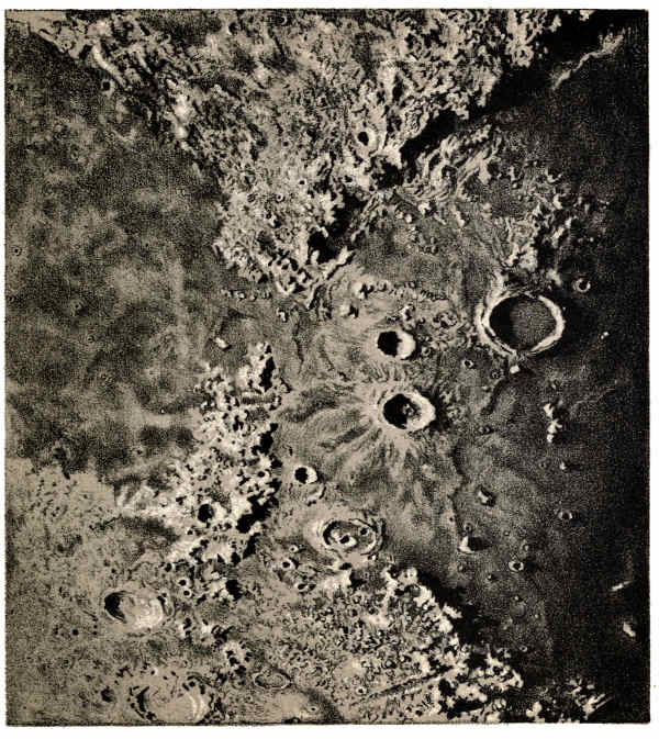 PLATE B.
PORTION OF THE MOON.