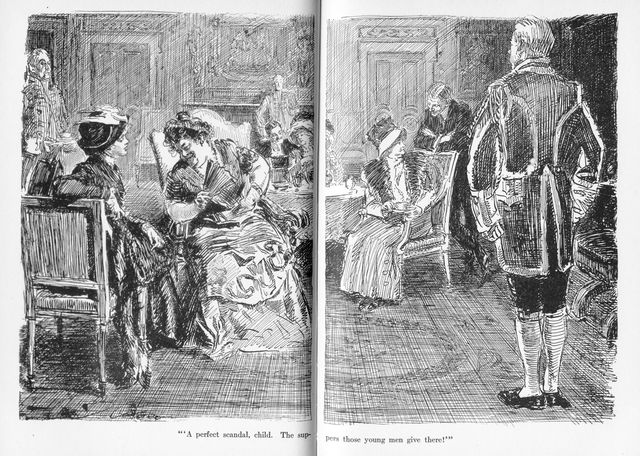 "'A perfect scandal, child. The suppers those young men
give there!'"