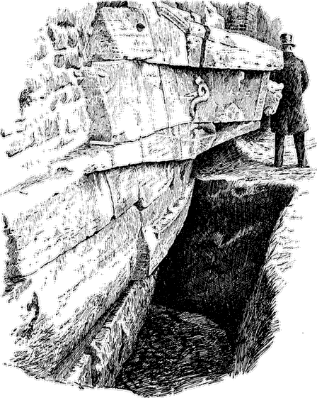 The stern of the ship of the Island of the Tiber.