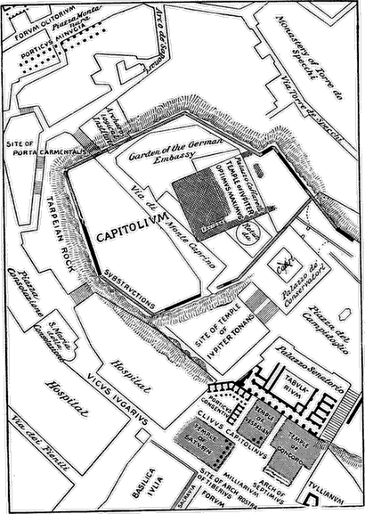 THE WESTERN SUMMIT OF THE CAPITOLINE HILL
