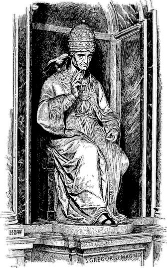 Statue of S. Gregory the Great.