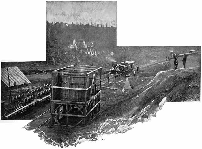 GATHERING UP DÃBRIS OF POPE'S RETREAT