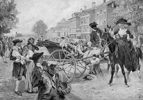 "With a quick movement she threw the big stallion in front of Ãa Ira"