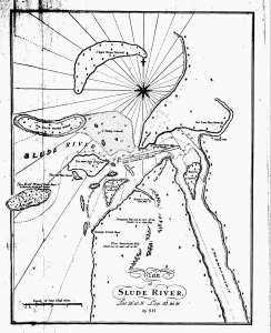 Plan
of
Slude River.
Lat. 52Â°.15' N. Lon. 83Â°.20' W.
by S.H.