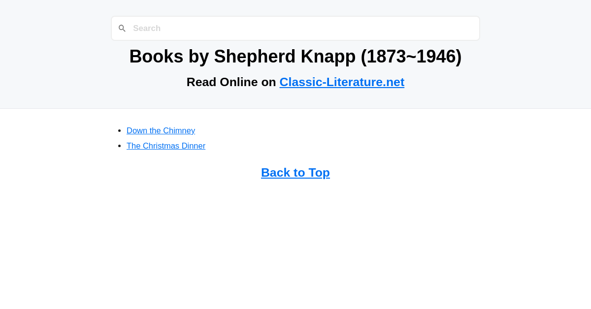 Books By Shepherd Knapp (1873-1946)