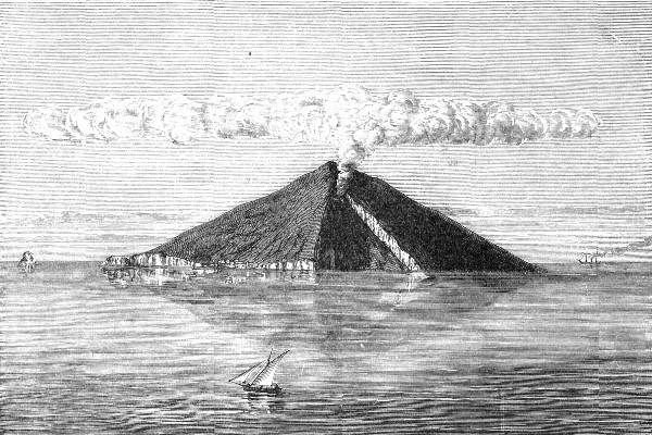 Fig. 23.—Stromboli, viewed from the north-west, April
1874.