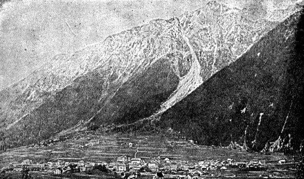 Fig. 31.—View in the Rhone Valley, showing a lateral
cone.