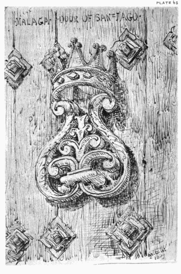 PLATE 65
MALAGA DOOR OF SANT' JAGO
MDW 1869