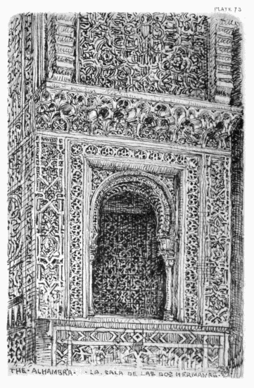 PLATE 73
THE ALHAMBRA
LA SALA DE LAS DOS HERMANAS
MDW 1869
