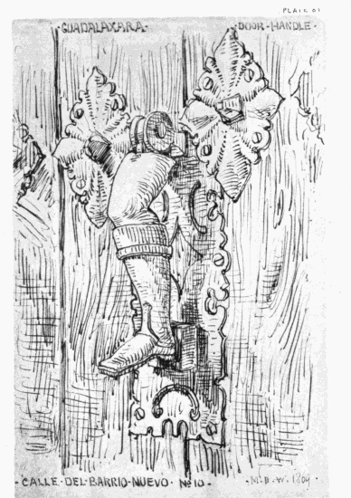 PLATE 81
GUADALAXARA
DOOR HANDLE
CALLE DEL BARRIO NUEVO NÂº 10
MDW 1869