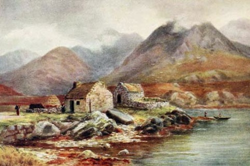 A FISHERMAN'S HOME UNDER DIAMOND MOUNTAIN, BALLYNAKILL
BAY