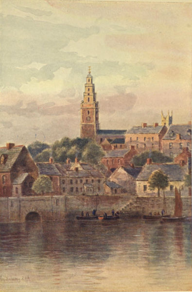 SHANDON STEEPLE, FROM THE RIVER LEE