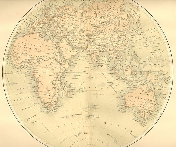 Map of the Eastern Hemisphere