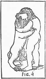Hercules wrestling a lion