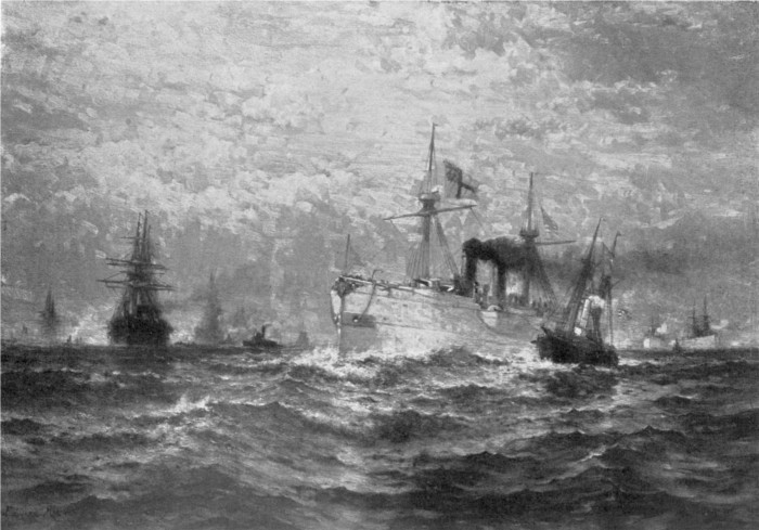 The White Squadron's Farewell Salute to the Body of Captain John
Ericsson