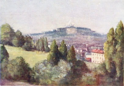 Montmartre from Buttes Chaumont.