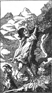 I had drawn myself up by the grass about a step but
could get no farther.