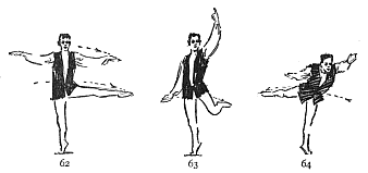 Image not available: 62 63 64

Various “Pirouettes.”

À la seconde, 60; en attitude, 61; en arabesque, 62.