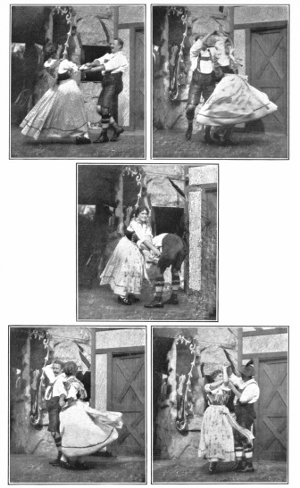 Image not available: The “Schuhplatteltanz”

Herr and Frau Nagel

A swing

A turn

A turn, man passing under a woman’s arms

A swing, back-to-back

The mirror

To face page 186