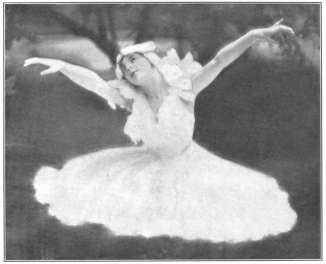 Image not available: Mlle. Lydia Lopoukowa in “Le Lac Des Cygnes”

To face page 262