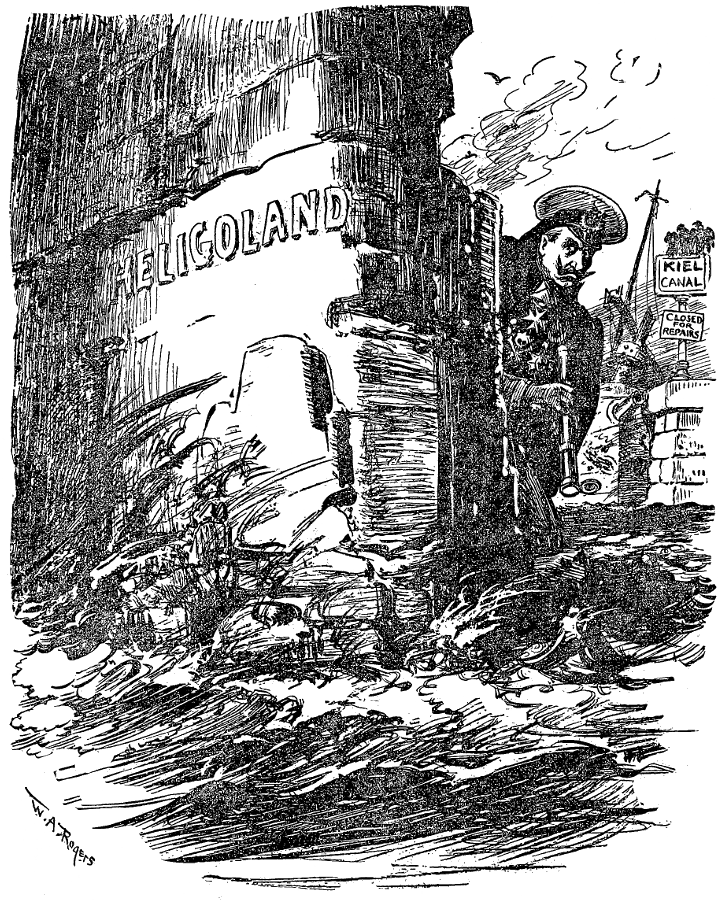 The Kaiser hiding in Heligoland