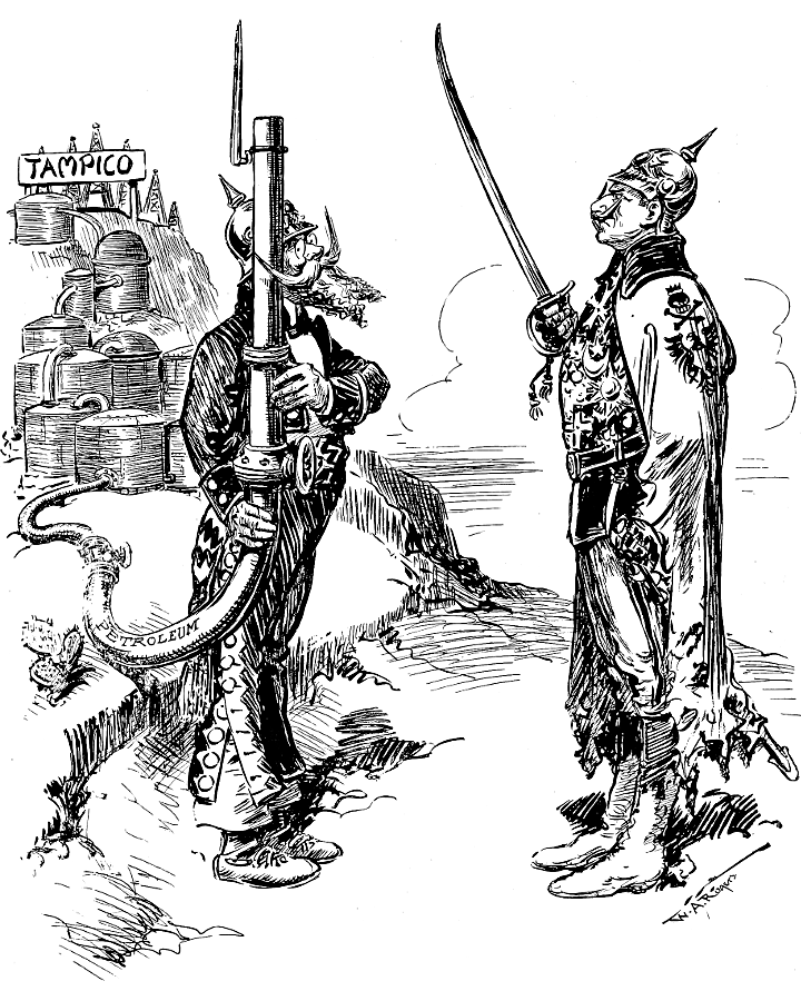 The Kaiser and Mexican President Venustiano Carranza.