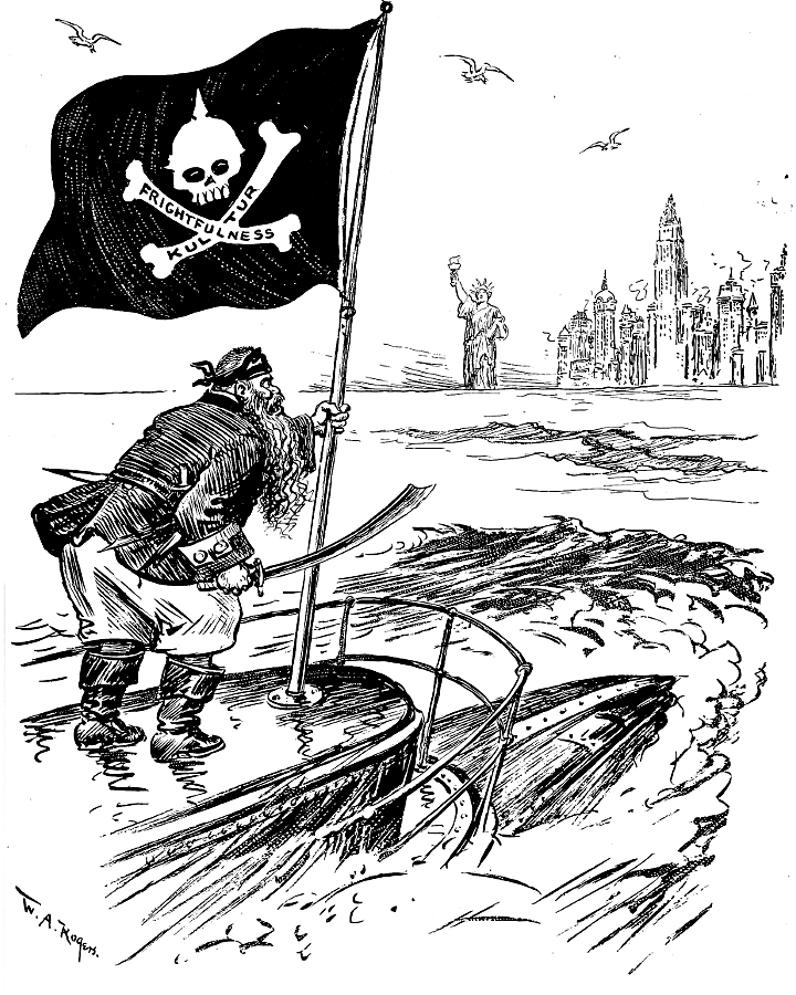 German pirates in New York harbor.