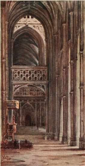CANTERBURY
s
INTERIOR OF THE NAVE