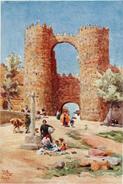 GATEWAY AT AVILA.

Puerta de San Vicente.
