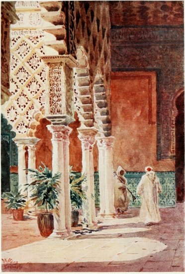 SEVILLE. IN THE ALCÃZAR, THE PATIO DE LAS DONCELLAS