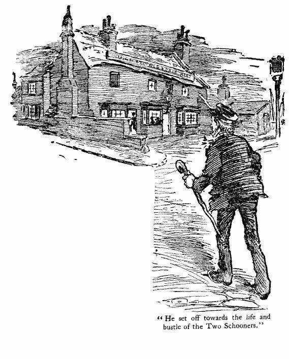 'he Set off Towards the Life and Bustle of The Two Schooners.' 