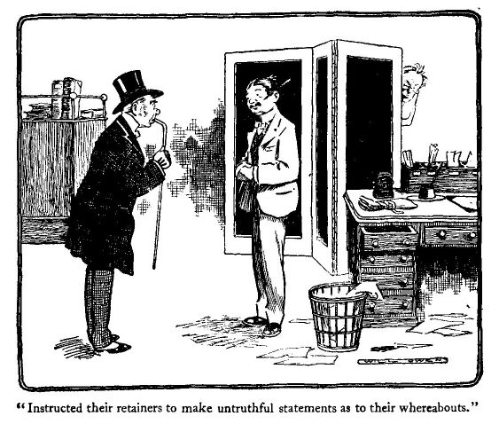 'instructed Their Retainers to Make Untruthful Statements
As to Their Whereabouts.'
