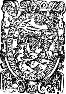 TIMETE DOMINVM OMNES SANCTI EIVS
QVONIAM NON EST INOPIA TIMENTIBVS EVM. PS:34