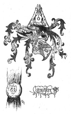 ARMS GRANTED TO THE CRAFT OF THE
IRONMONGERS OF LONDON BY LANCASTER
KING OF ARMS, A.D. 1466