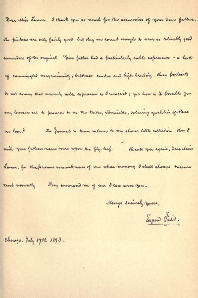 Hand written letter Hand written letter